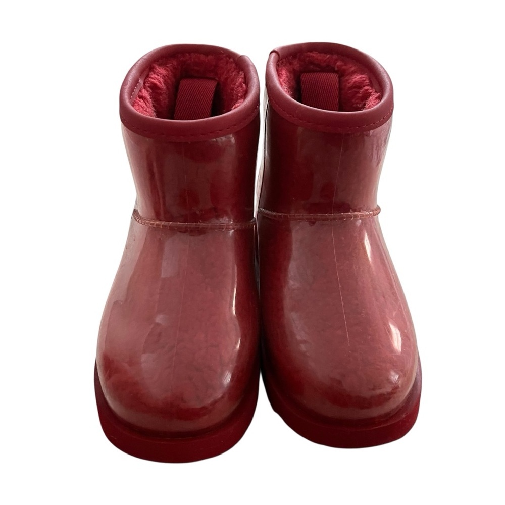 ugg Classic Clear Mini II Red Kida Size 12 - Picture 7 of 8